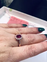 Fashion Jewelry Rings Engagement-Ring Princess Diana Zirconia-Stone Wedding Silver-Plate