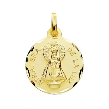 

Medal 18k gold scapular Lady of Light 16mm. [AB3759]