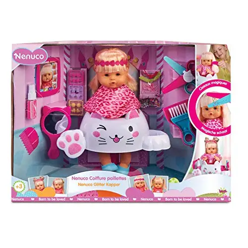 Nenuco Hair Salon Glitter Baby Doll Peina And Cut Hair Famous 700015153 Dolls Aliexpress