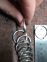 LLavero de acero inoxidable con agujeros para mujer, lote de 10 unidades, 20/23/25/28/30/33/35mm, partido redonda, regalo para hombre