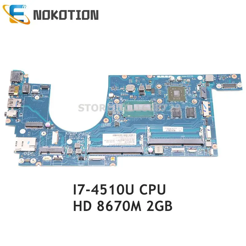 NOKOTION для Lenovo ThinkPad S540 S5 материнская плата ноутбука 00HW345 00HW347 VIUS6 LA A171P I7 4510U CPU HD 8670M