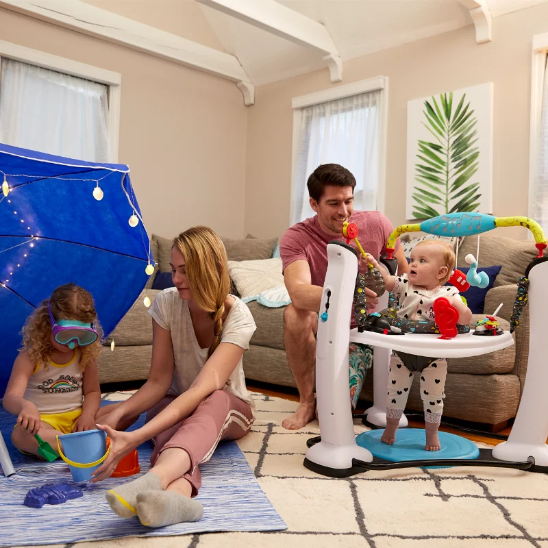 Exersaucer от Evenflo Jam Session Jump & Learn неподвижный Jumper Baby Toy|Развивающие коврики| |
