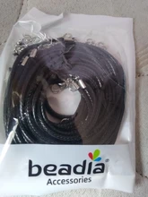 Cordón encerado de algodón, cuerda trenzada ajustable de 1,5mm y 2mm, cadena con cierre de langosta, accesorios para fabricación de joyas DIY, 10 Uds.