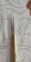 AKiHi 11mm de pigmento de propileno pinceles de pintura y dibujo decoración de uñas 3D flor pluma herramientas con tapa