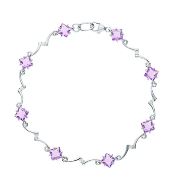 

Silver Bracelet with crystals and cubic zirconia sunlight sample 925