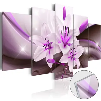 

Lily paintings on Glass acrylic-Violet Desert [Glass] - 200x100 cm