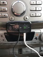 Transmisor modulador FM Baseus Bluetooth 5,0 FM Radio 3.1A USB cargador de coche kit de manos libres para coche inalámbrico Aux Audio FM Transmisor