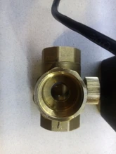 Válvula de bola eléctrica motorizada de 3 vías AC220V, tres cables, dos controles para aire acondicionado