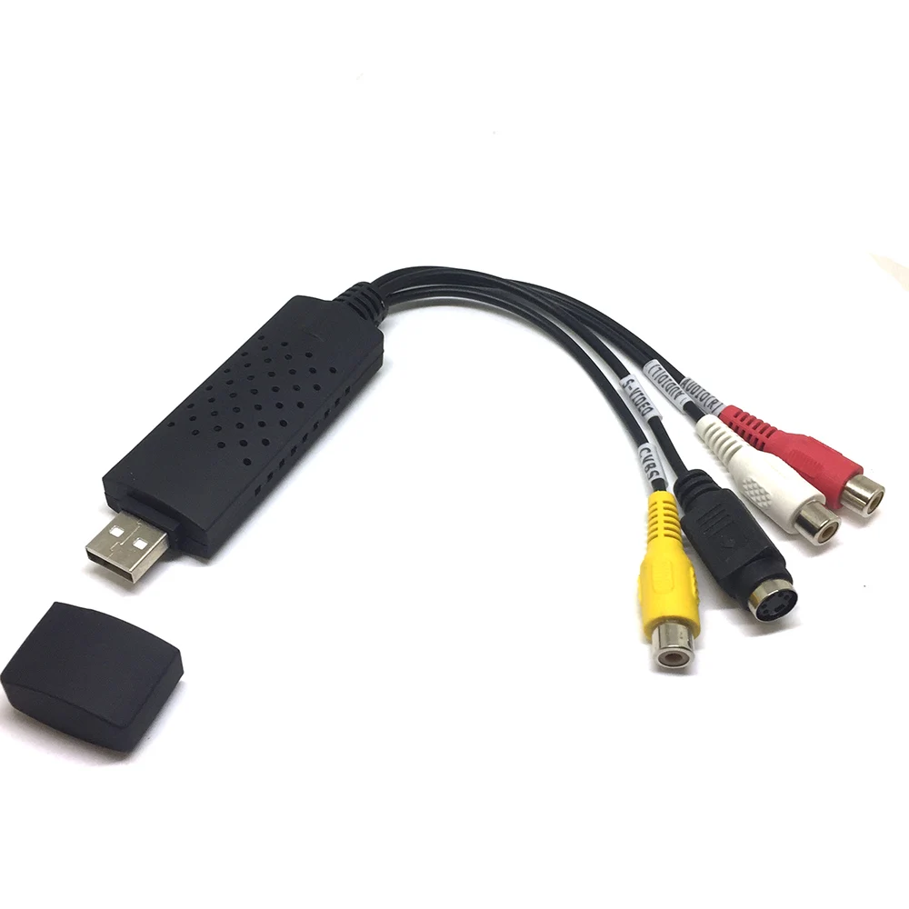 Converter Micro Usb Type B + Usb 2.0 To Rca/s-video Video Capture Card Tv  Dvd Vhs Av Audio For Digitizing Cassettes Easycap - Pc Hardware Cables &  Adapters - AliExpress