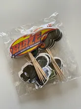 Blaze Monster Machines para decorar tartas, platos de tazas, recuerdos para niños, platos de ducha de bebé, conjunto de vajilla para fiesta de cumpleaños