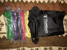 Bands-Set Resistance-Bands Pull-Up Exercise Powerlifting TOMSHOO Lixada