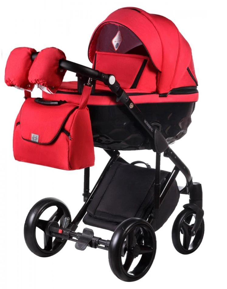 Baby Stroller adamex Chantal 2 in 1 C206 (red)|Four Wheels Stroller| -  AliExpress