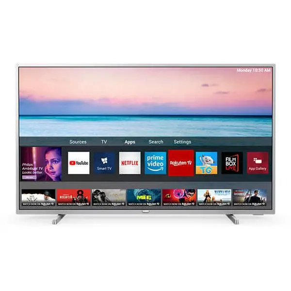 Smart tv Philips 50PUS6554 5" 4 K Ultra HD светодиодный WiFi серебристый