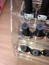 Organizador de exhibición de esmalte de uñas acrílico, 2-3-4-5-6-7 capas, manicura, cosméticos, soporte para presentación de joyería, caja de maquillaje de acrílico transparente
