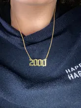 Cxwind Collar personalizado con número de año y fecha especial para mujeres, collar con colgante de año de nacimiento de 1989 a 2000, joyería de regalo