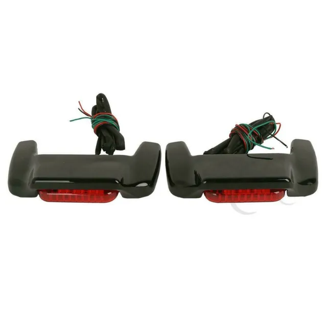 LED Trunk Light Spoiler For Harley Touring Models (1997-2013) With King/Chopped/Razor Tour-Pak | Black ABS Plastic