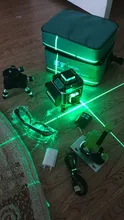 Kaitian-trípode de Nivel láser verde 4D, 16 líneas, autonivelante, Vertical, Horizontal, potente, soporte 360, verde, 3D