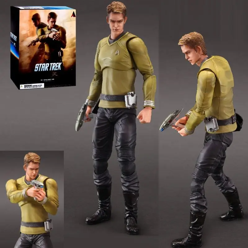 Квадратная игрушка для игры в искусстве Kai Captain Kirk Star Trek Figure