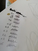 Set de bolígrafos de punta fina de tinta negra, juego de 10 bolígrafos de 0.05, 0.1, 0.2, 0.3 y 0.4 para caligrafía y dibujo