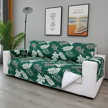 

Pastoral Sofa Covers for Living Room Couch Cover Pets Furniture Protector Reversible Armrest Slipcovers Single Double Three Seat