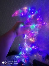Lights Curtain-String Moon-Lamp Window-Decor Christmas Garland Fairy Icicle-Star LED