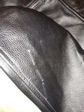 Chaqueta de cuero de vaca para hombre, abrigo de piel de vaca, grueso, de calidad, Estilo vintage, regalo, envío gratis