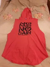 Camiseta de algodón sin mangas con capucha para hombre, ropa deportiva de marca para gimnasio y musculación