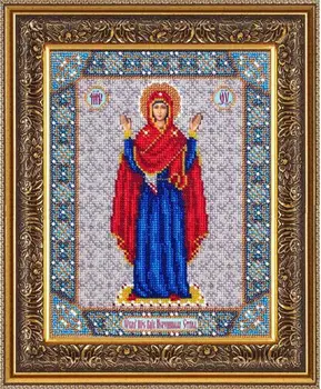 

B1028 set for embroidery with beads 'паутинка' 'Holy Virgin of the unbreakable stena', 20*25 cm