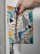 Warmom-Bolsa de pañales impermeable para bebé, bolsa de almacenamiento de pañales, bolso colgante para cochecito de bebé, bolso húmedo seco reutilizable, bolsas de bolsillo con estampado