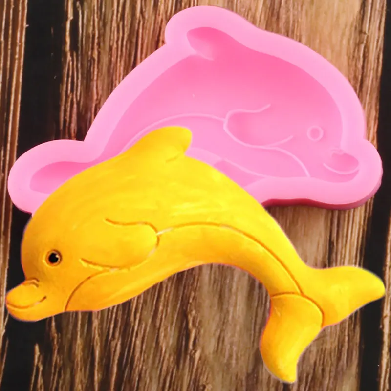 Dolphin Silicone Mold 3d Craft Soap Resin Clay Mould Diy Party Fondant