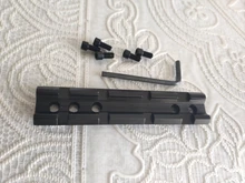 Caza 20mm riel Picatinny Weaver alcance Bases montaje deportivos riel Picatinny Weaver soporte sobre riel para mira para Airsoft Rifle de Caza