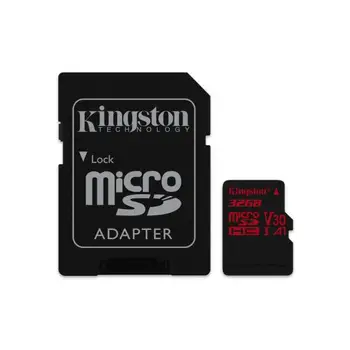 

32GB MICROSDHC CANVAS REACT 100R/70W U3 UHS-I V30 A1 + SD adapter