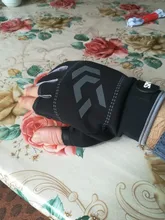 Guantes de pesca antideslizantes para hombre y mujer, protección para pesca al aire libre, SBR, 3 dedos, medio dedo, 1 par