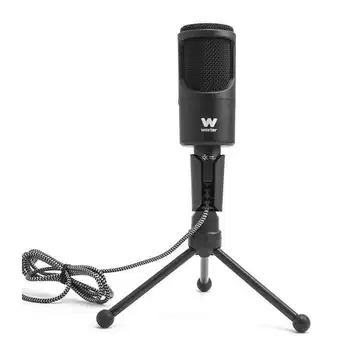 

Microphone woxter mic studio 50-recording omni Directional regulator front volume-led light indicative state-