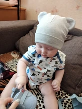 Gorro de algodón con orejas para bebé, accesorios cálidos para recién nacido, sombrero de otoño e invierno para niño, gorrito para niño, gorra para niña