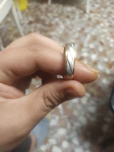 Auxauxme-Anillo de boda con diseño de onda dorada para hombre y mujer, sortija de compromiso con grabado de nombre de amantes de la boda