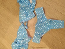 Female Swimsuit Bikini-Set Mid-Waist Two-Pieces Polka-Dots Swim-V1909 Women V-Neck NEW