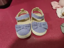 Zapatos de verano para niños y recién nacidos, zapatillas de cuna suaves para bebés, antideslizante con lazo a rayas, 0 a 18 m, 2019