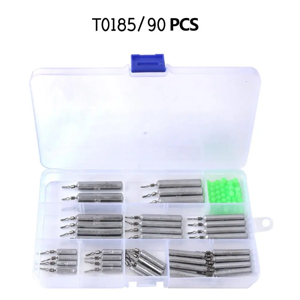 

90pcs/box Fishing Lead Weights Drop Shot Weights Fishing Sinker Carp Fishing Baits Sinker Fishings Tackle Accessories Fishhooks