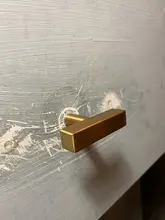 Hardware Furniture-Handle Drawer-Knobs Pulls Kitchen Cupboard Gold Matte Aluminum-Alloy