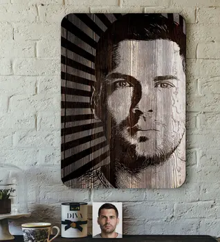

Personalized Retro Portrait Design Wood Tablo-3