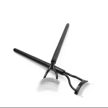 Rizador de pestañas, separador de maquillaje para pestañas, cepillo plegable de Metal, peine, rímel, rizador, herramienta cosmética de belleza