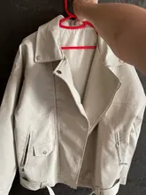 Women's Wild-Jacket Turn-Down-Collar Spring Zipper Black Fashion EAM High-Quality Loose