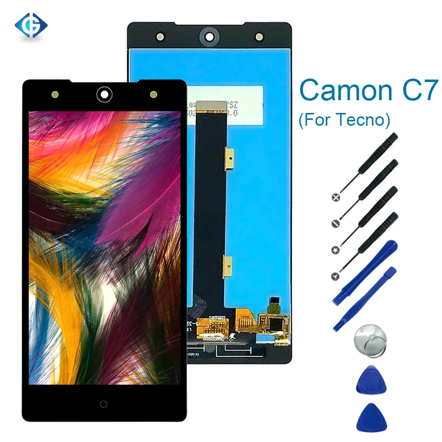 20pcs lcd для Tecno Camon C7 lcd экран дигитайзер полный для Tecno Camon C7 lcd дисплей сенсорный экран включает бесплатную доставку DHL