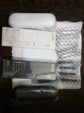 SEAGO-cepillo de dientes eléctrico recargable, compra uno y obtén uno gratis, 4 modos de viaje, con 3 cabezales, regalo