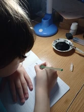 Uds paquete seguro de vidrio Vintage Dip inmersión sostenedor de la pluma firma de tinta plumas fuente de cristal hecho a mano Dip pluma fuente