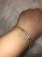 Luxury 4mm Cubic Zirconia Tennis Bracelets Iced Out Chain Crystal Wedding Bracelet For