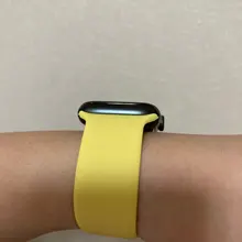 Correa de bucle Solo para Apple Watch, banda de 44mm y 40mm para iWatch de 38mm y 42mm, pulsera de silicona elástica para Apple watch Series 5 3 4 SE 6