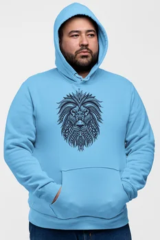 

Angemiel Wear Lion Blue Men 'S Hooded Sweatshirt