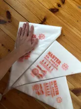 100 Uds paquete pastelería Bolsa S/M/L tamaño desechables tuberías de torta de glaseado Fondant crema decoración de repostería punta herramienta de decoración de pasteles